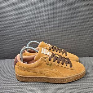 Womens Sz 7.5 Caramel Puma Classic Suede Sneakers